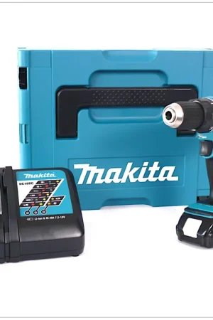 Makita DDF 456 Kit RY1J Perceuse sans fil de 18 V avec boîtier MAKPAC inclus Batterie BL 1815 N + chargeur DC18RC Pas Cher