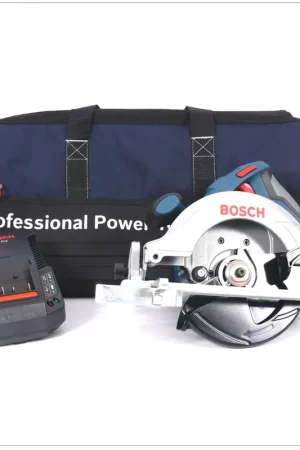 Bosch GKS 18 V-Li Professional - Scie circulaire sans fil 165 mm + 1x Batterie + Chargeur + Coffret Bosch Certifié