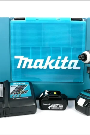 Offre Limitée Makita DTD 146 RFE Visseuse à percussion sans fil 18V 160Nm + 2x Batteries 3,0Ah + Chargeur + Coffret
