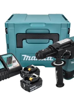 Makita DHR 243 RMJ Perforateur-burineur sans fil, sans balai, SDS-Plus, 18 V, 2 J + 2x Batteries 4 Ah + Chargeur + Makpac Expédié Aujourd'hui