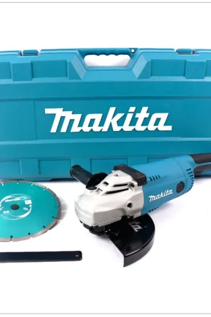 Jusqu'à Épuisement Des Stocks Meuleuse d'angle Makita GA 9020 2200 W 230 mm avec 1 x disque diamant DIAMAK P-44155 dans le coffret