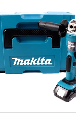 Certifié Makita DDA 350 Y1J Perceuse visseuse d'angle sans fil 18 V + 1x Batterie 1,5 Ah + MAKPAC - sans chargeur