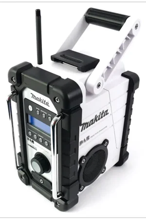 Makita DMR104W Radio de chantier - Blanche - Solo - sans batterie, sans chargeur Achat Immédiat