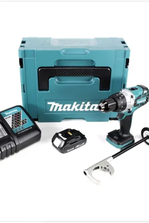 Makita DDF 481 RY1J Perceuse-visseuse sans fil 18V 115 Nm + 1x Batterie 1,5 Ah + Chargeur + Makpac Offre Exclusive