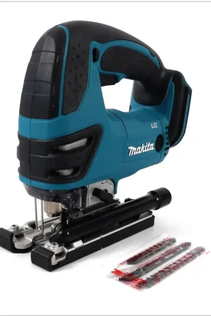 Nouvelle Collection Makita BJV140Z Scie sauteuse sans fil 14,4 V Li-Ion, solo + Set de lame de scie, 6 pcs.