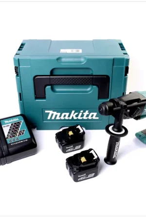 Soldes Makita DHR 164 RMJ Perforateur sans fil 14,4 V Li-Ion + 2x Batteries 4 Ah + Chargeur + Makpac