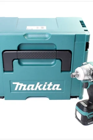 Seulement Aujourd'hui Makita DTW 280 Y1J 14,4 V Li-Ion Boulonneuse à chocs sans fil avec boîtier Makpac + 1x Batterie BL 1415 N 1,5 Ah- sans Chargeur
