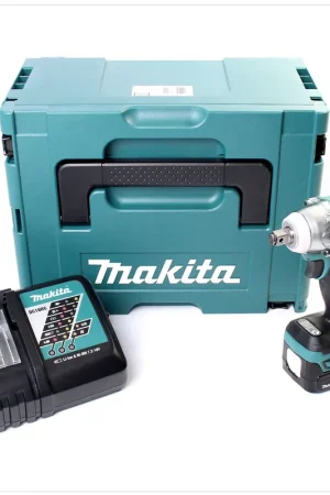 Seulement Aujourd'hui Makita DTW 280 Kit RY1J Boulonneuse à chocs sans fil 14,4V Li-Ion avec boîtier MAKPAC inclus Batterie + chargeur 1,5 Ah