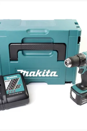 Promotion Makita DDF 446 RM1J Perceuse visseuse sans fil 14,4 V Li-Ion + 1x Batterie 4 Ah + Chargeur + Makpac
