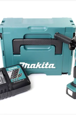 Makita DDA 340 Kit RY1J Perceuse visseuse d'angle sans fil 14,4V Li-ion avec boîtier MAKPAC inclus Batterie + chargeur Marque