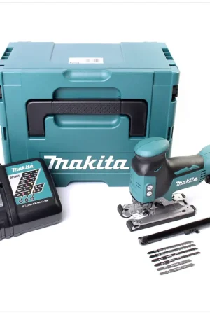 Makita DJV 141 Kit RY1J Scie sauteuse sans fil 14,4V Li-ion avec boîtier MAKPAC inclus Batterie BL 1415 N + chargeur DC18RC Prix Choc