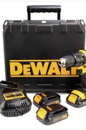 Offre Du Jour DeWalt DCD 730 C3 14,4V Li-Ion Perceuse-visseuse sans fil + 3x Batteries 1,5 Ah + Chargeur + Coffret de transport