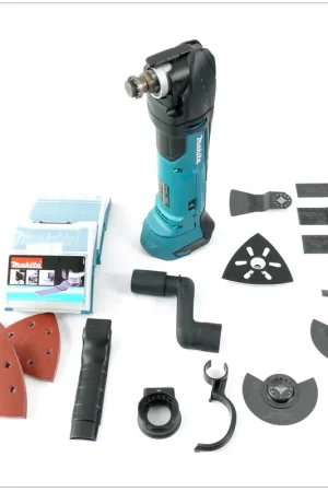 Expédié Aujourd'hui Makita DTM 51 Découpeur-ponceur multifonctions sans fil 18V Li-ion + Set d'accessoires, 39 pcs. + MAKPAC