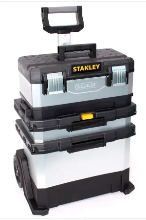 Stanley Coffret à outils galvanisé avec tiroir intégré - Atelier roulant 1-95-833 Quantité Limitée