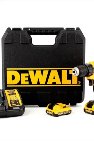 Expédié Aujourd'hui DeWalt DCD 710 D2 10,8V XR Li-Ion Perceuse-visseuse sans fil + 2x Batteries 2Ah+ Chargeur + Coffret