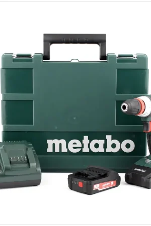 Metabo BS 18 Quick perceuse-visseuse sans fil 18V 48Nm + 2x batteries 2,0Ah + chargeur + mallette (602217500) Usine Directe