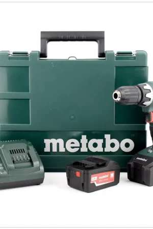 Prix Cassé Metabo BS 18 Li Perceuse-visseuse sans fil + Coffret de transport + Chargeur + 2x Batteries 3,0 Ah 6.02116.60