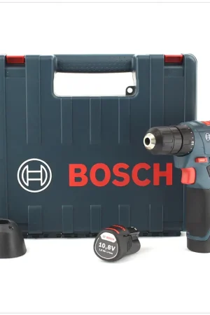 Perceuse-visseuse sans fil Bosch GSR 1080-2-Li Professional 10,8 V Li-Ion avec 2 batteries 1,5 Ah, chargeur et mallette Bon Plan