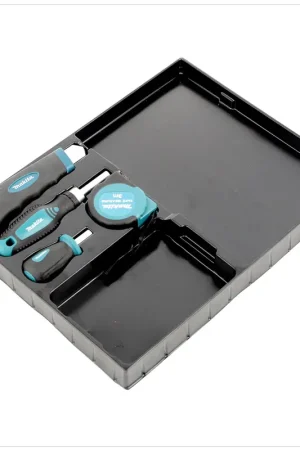 Insert de tiroir Makita avec couteau, mètre ruban + 2 tournevis à embouts Authentique