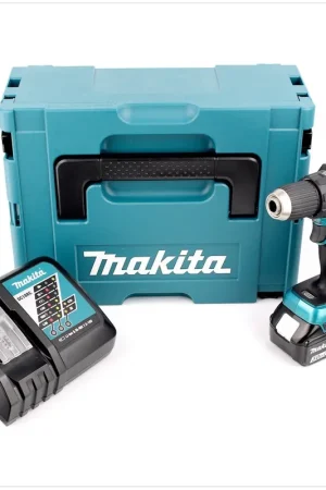 Haute Qualité Makita DDF 480 RF1J Perceuse visseuse sans fil, 18V + 1x Batterie 3,0 Ah + Chargeur + Makpac