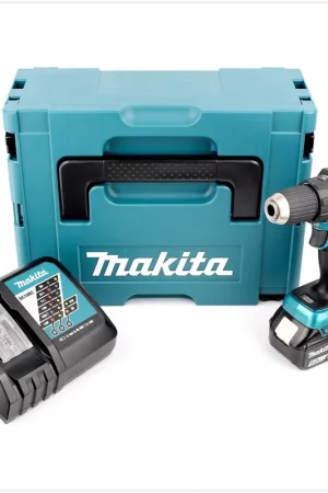 Makita DDF 480 RT1J Perceuse visseuse sans fil 18 V, sans balai + 1x Batterie 5,0 Ah + Chargeur + Makpac Achetez Aujourd'hui