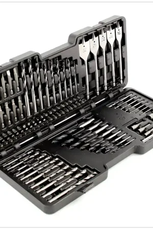 Milwaukee Set de 100 mèches et forets + Coffret en plastique Haute Qualité