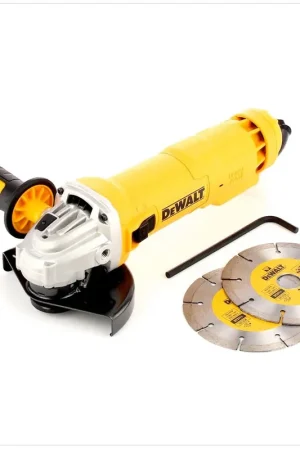 DeWalt DWE 4215 P 1200W Meuleuse d'angle mit 125 mm + 2x Disques à tronçonner diamant DT3711 Offre Spéciale