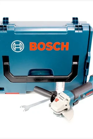 Seulement Aujourd'hui Bosch GWS 18-125 V-LI 125 mm Professional Meuleuse angulaire avec boîtier L-Boxx - sans Batterie ni Chargeur