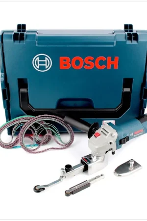 Remise Bosch GEF 7 E Professional Lime électrique - Traitement de l'acier inoxydable + Coffret L-Boxx (06018A8001)