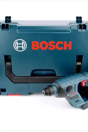 Retour Gratuit Bosch GBH Perceuse à percussion sans fil 18 V-LI 18V 1,0J SDS plus + L-Boxx (0611905304) - sans batterie, sans chargeur