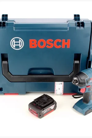 Paiement Sécurisé Bosch GDR 18 V-LI 18V Visseuse à percussion sans fil + Coffret L-Boxx + Batterie GBA 6 Ah