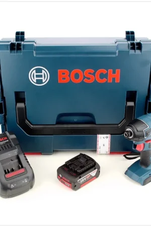Jusqu'à Épuisement Des Stocks Bosch GDR 18 V-LI Visseuse à chocs sans fil 18 V + Coffret L-Boxx + Chargeur rapide + Batterie GBA 6 Ah
