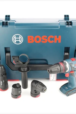 Vente Directe Bosch GSR 18 V-EC FC2 Perceuse-visseuse sans fil + Coffret L-Boxx + Accessoires GFA GEA GWA GHA FC2
