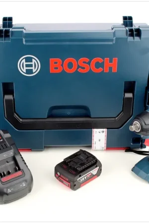 Soldes Bosch GDS 18 V-LI Professional Visseuse à percussion sans fil + Coffret L-Boxx + Chargeur rapide + Batterie GBA 6 Ah