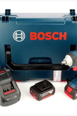 Offre Limitée Bosch GDS 18 V-EC 250 18V 250Nm Visseuse à chocs sans fil Brushless + 2x Batterie 6.0Ah + Chargeur + Coffret L-Boxx