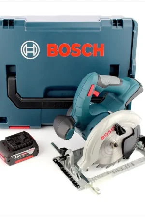 Bosch GKS 18 V-LI Professional 18 V Scie circulaire sans fil avec boîtier L-Boxx + 1x Batterie GBA 6 Ah Expédié Aujourd'hui