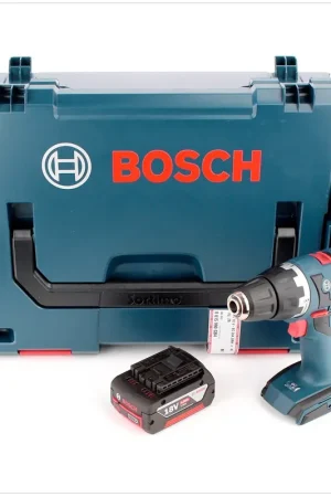 Bosch GSR 18 V-EC Professional Perceuse-visseuse sans fil + Coffret L-Boxx + 1x Batterie GBA 6 Ah Vente Flash
