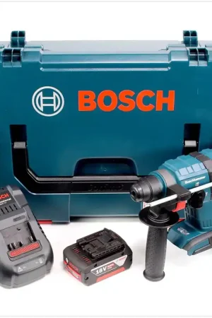 Usine Directe Bosch GBH 18 V-EC Professional SDS-Plus Perforateur sans fil sans charbon avec boîtier L-Boxx inclus GAL 1880 CV Chargeur rapide + 1x GBA 6 Ah Batterie