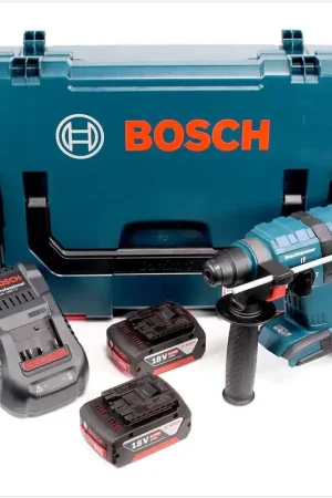 Bosch GBH 18 V-EC Professional SDS-Plus Perforateur sans fil sans charbon avec boîtier L-Boxx inclus GAL 1880 CV Chargeur rapide + 2x GBA 6 Ah Batterie Prix Cassé