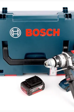Top Vente Bosch GSB 18 VE-2-Li Professional Perceuse visseuse à percussion sans fil 18 V Li-Ion + 1x Batterie GBA 6 Ah + Coffret Bosch L-Boxx - sans chargeur