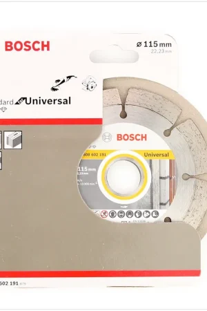 Offre Du Jour Bosch Disque à tronçonner diamanté 115 x 22,23 mm Standard Universal ( 2608602191 )