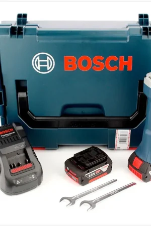 Meuleuse droite sans fil Bosch GGS 18 V-LI 18V + 2x batteries 6,0Ah + chargeur + L-Boxx Promotion