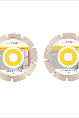 Achetez Aujourd'hui Bosch Diamant Trennscheibe 125 x 22,23 mm Standard for Universal - 2 pièces ( 2608602192 )