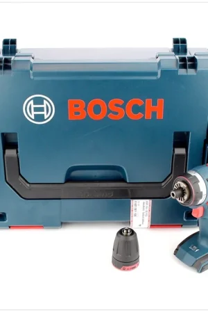 Quantité Limitée Bosch GSR 18 V-EC FC2 Perceuse-visseuse sans fil + Coffret L-Boxx + Mandrin de perçage GFA FC2 ( 06019E1102 )