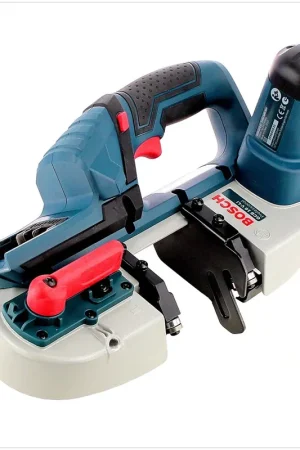 Seulement Aujourd'hui Scie à ruban sans fil Bosch GCB 18 V-LI + insert + 2x lame de scie + 1x batterie 6,0Ah - sans chargeur