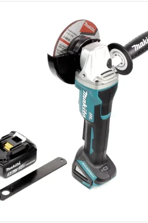 Paiement Sécurisé Makita DGA 505 T1 Meuleuse d'angle sans fil 18V, 125 mm, sans balai + 1x Batterie 5,0 Ah - sans chargeur