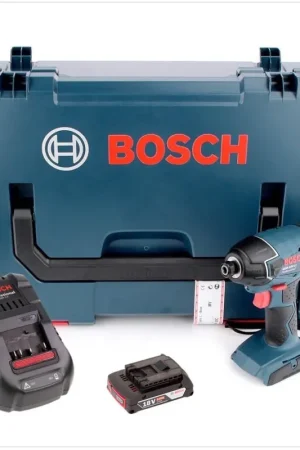 Bosch GDR 18 V-Li Professional Visseuse à percussion sans fil, 18V 1/4" + 1x Batterie 2,0Ah + Chargeur + L-Boxx Acheter Direct