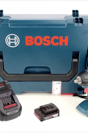Bosch GDS 18 V-Li Professional Visseuse à percussion sans fil 18V 1/2" + 1x Batterie 2,0Ah + Chargeur + L-Boxx Soldes