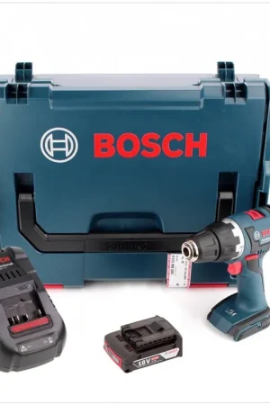 Vente Directe Perceuse-visseuse sans fil Bosch GSR 18 V-EC Professional en L-Boxx avec chargeur rapide GAL 1880 CV et 1 batterie GBA 2 Ah
