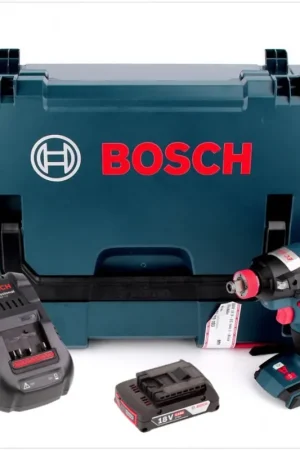 Bosch GDX 18 V-EC Professional Visseuse à percussion sans fil, 18V + 1x Batterie GBA 2 Ah + Chargeur rapide GAL 1880 CV + L-Boxx Solde